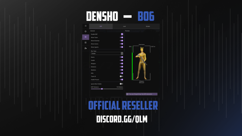 Densho BO6 product overview showcasing advanced features for Call of Duty: Black Ops 6.